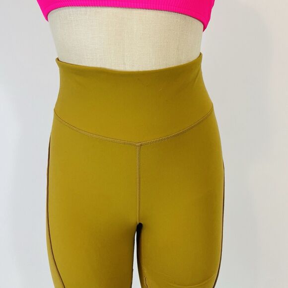 Free People Movement Hearts A Flutter Gold Yellow Leggings Women's Size Small - Picture 7 of 13